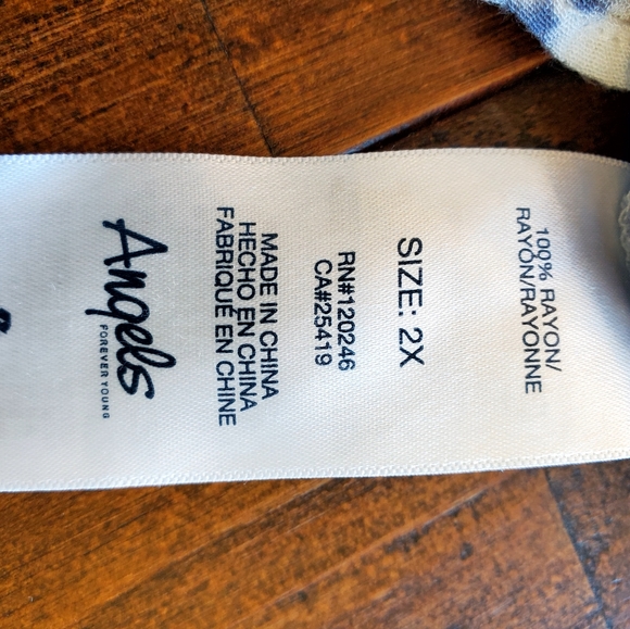 Waist Crop tie-dyed shirt size 2x - Picture 5 of 6